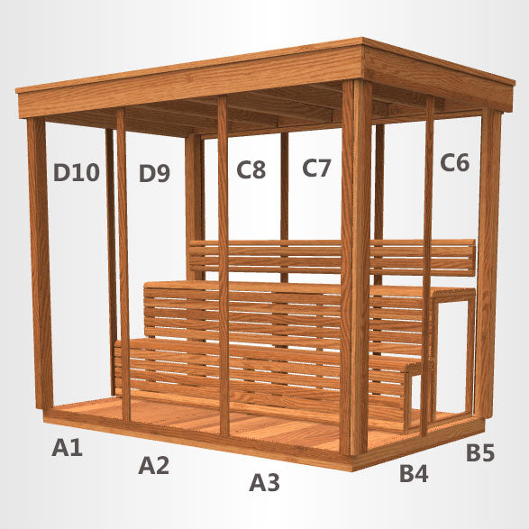 CU580 CU582 - Red cedar wood