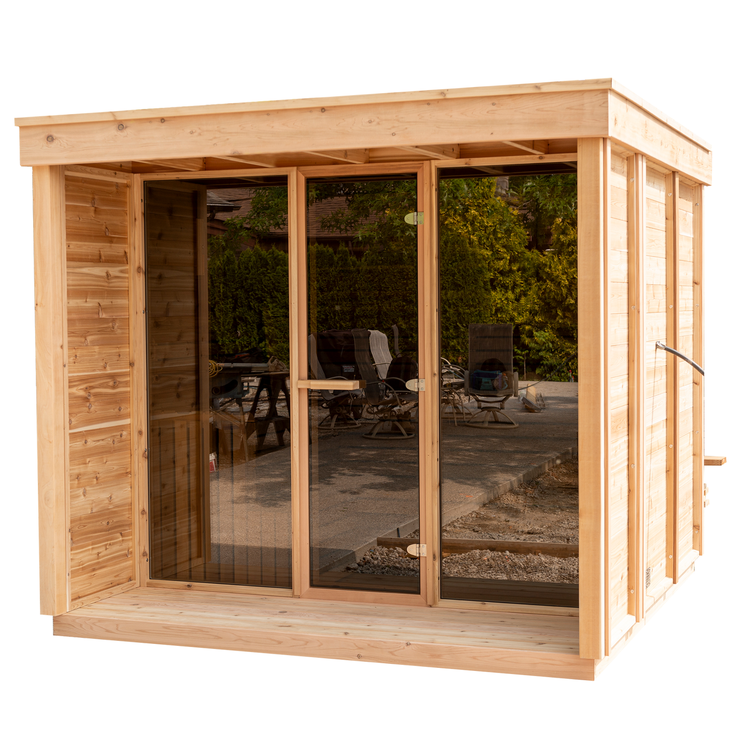 Pure Cube with Porch - Red cedar wood