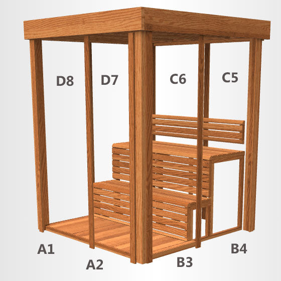 PU550 PU552 Indoor - Red cedar wood