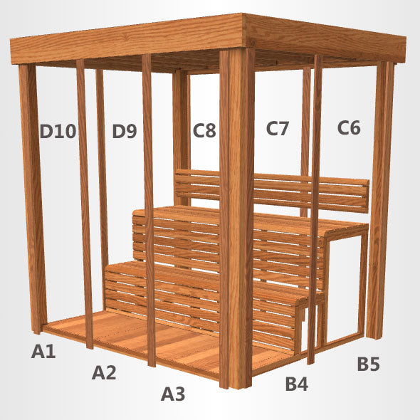 PU570 PU572 Indoor - Red cedar wood