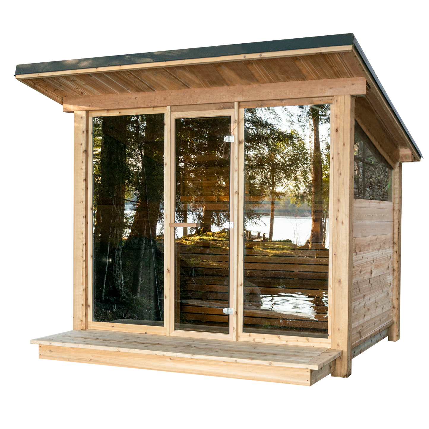 Mountain View - Red cedar wood