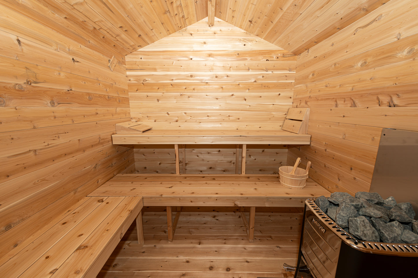 Georgian chalet sauna with changing room