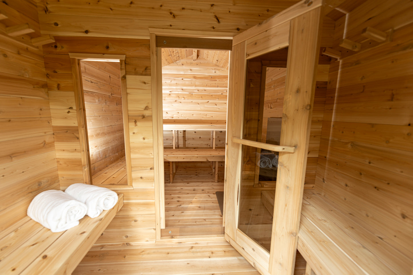 Georgian chalet sauna with changing room