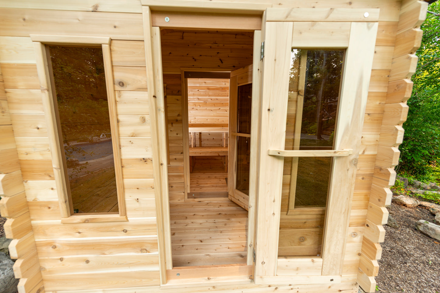 Georgian chalet sauna with changing room
