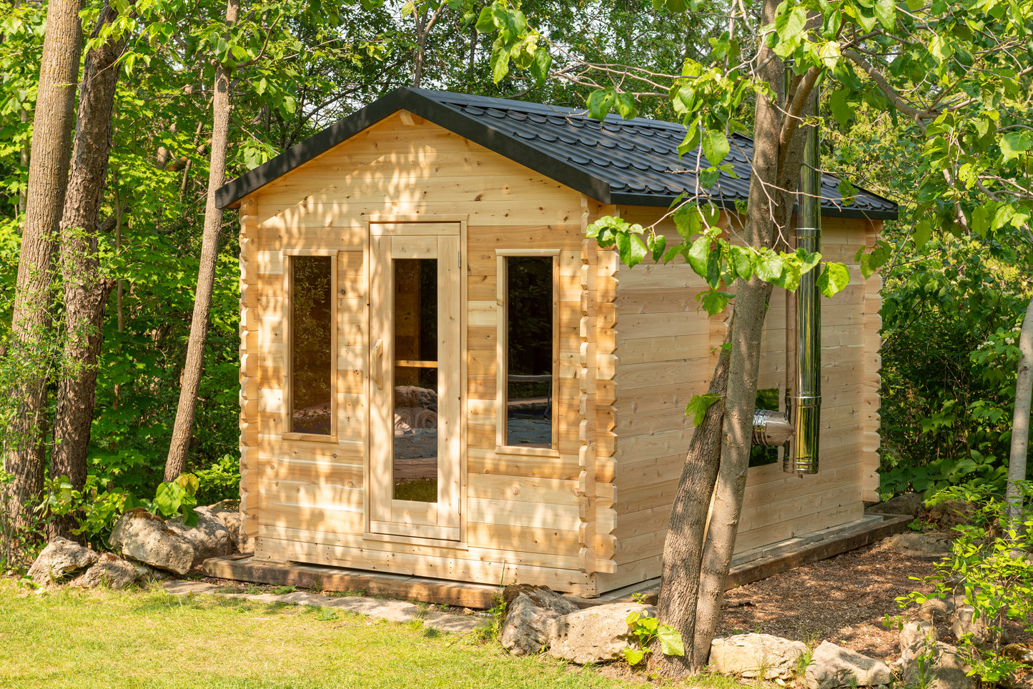 Georgian chalet sauna with changing room