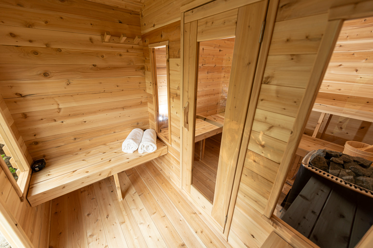 Georgian chalet sauna with changing room