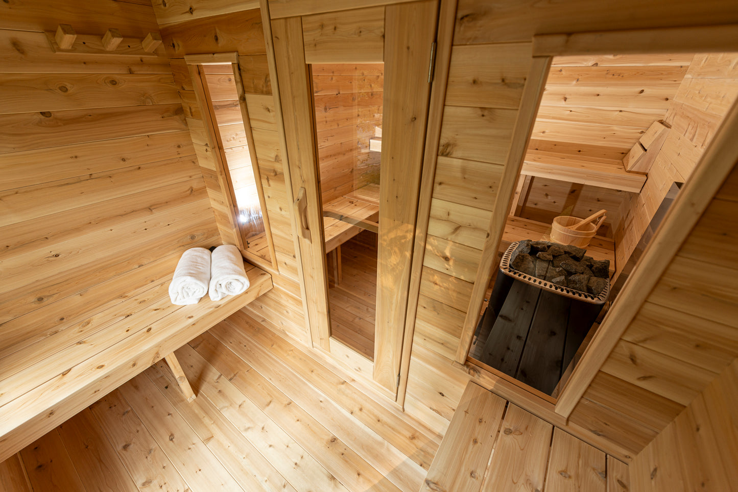 Georgian chalet sauna with changing room