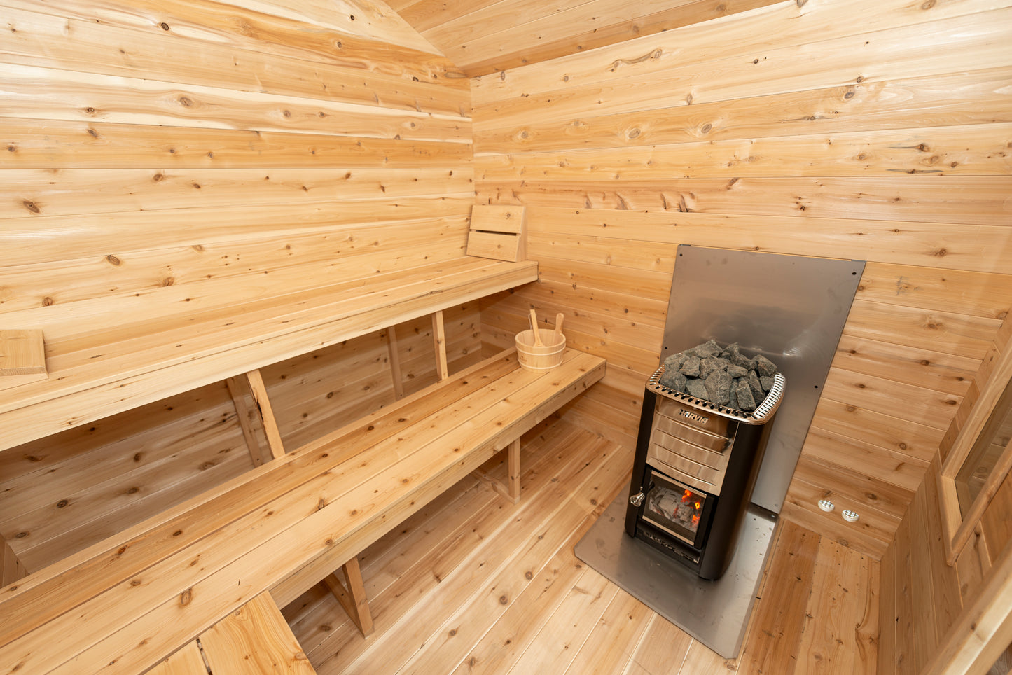 Georgian chalet sauna with changing room