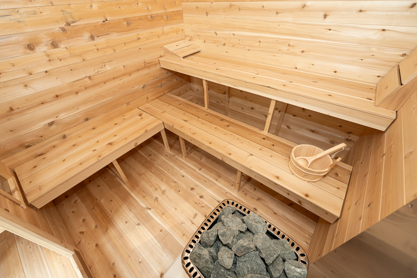 Georgian chalet sauna with changing room