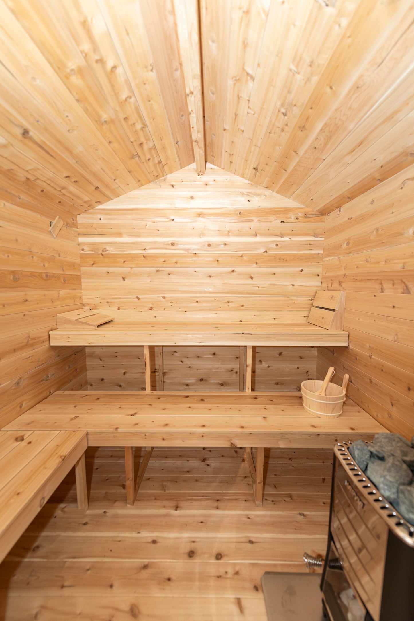 Georgian chalet sauna with changing room