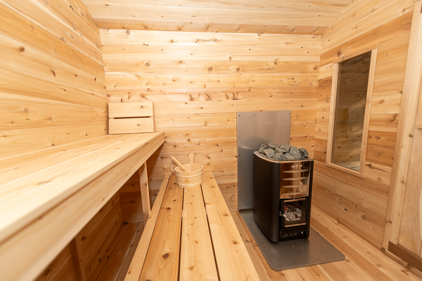 Georgian chalet sauna with changing room