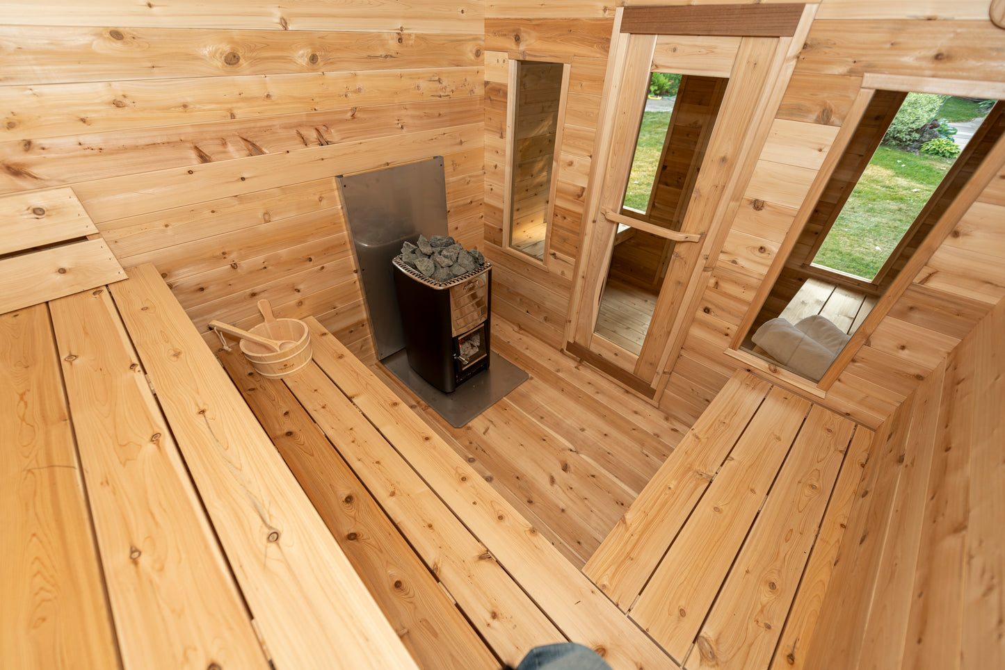 Georgian chalet sauna with changing room