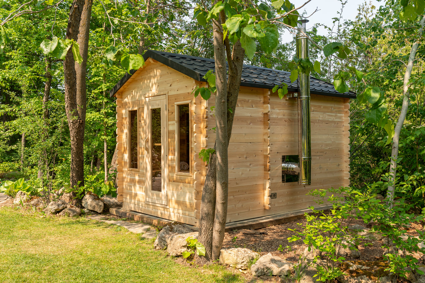 Georgian chalet sauna with changing room