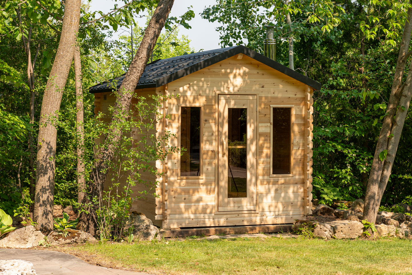 Georgian chalet sauna with changing room