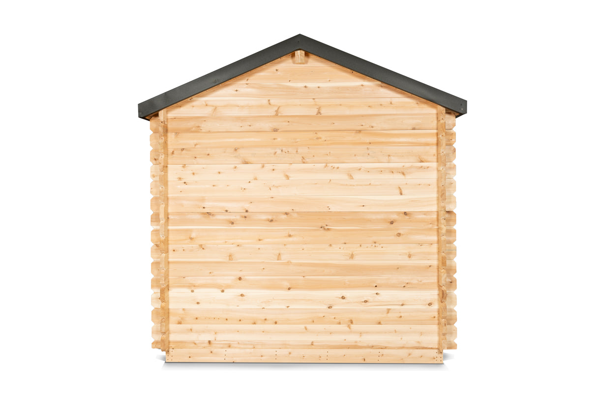 Georgian cottage sauna with porch