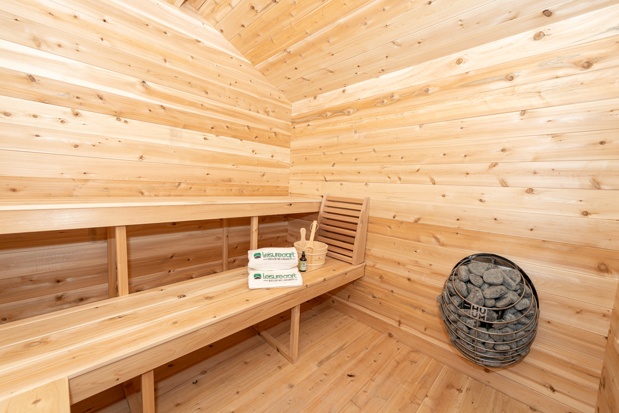 Georgian cottage sauna with porch