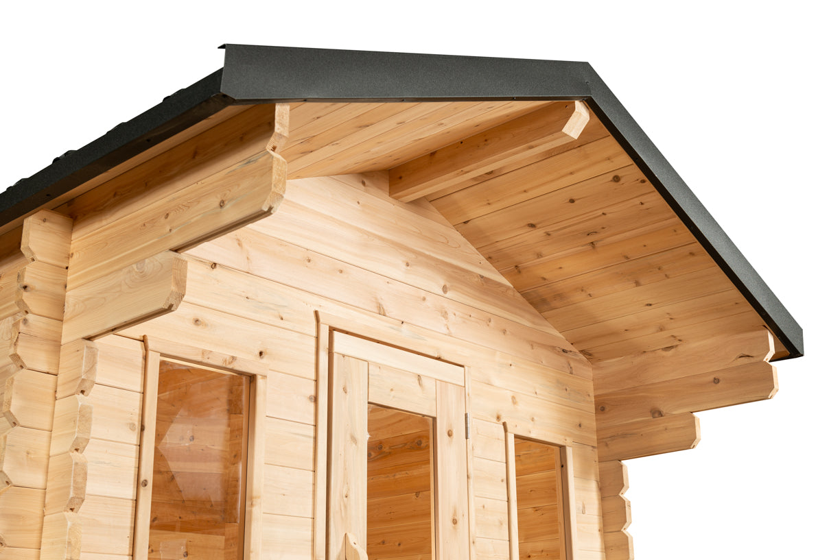 Georgian cottage sauna with porch