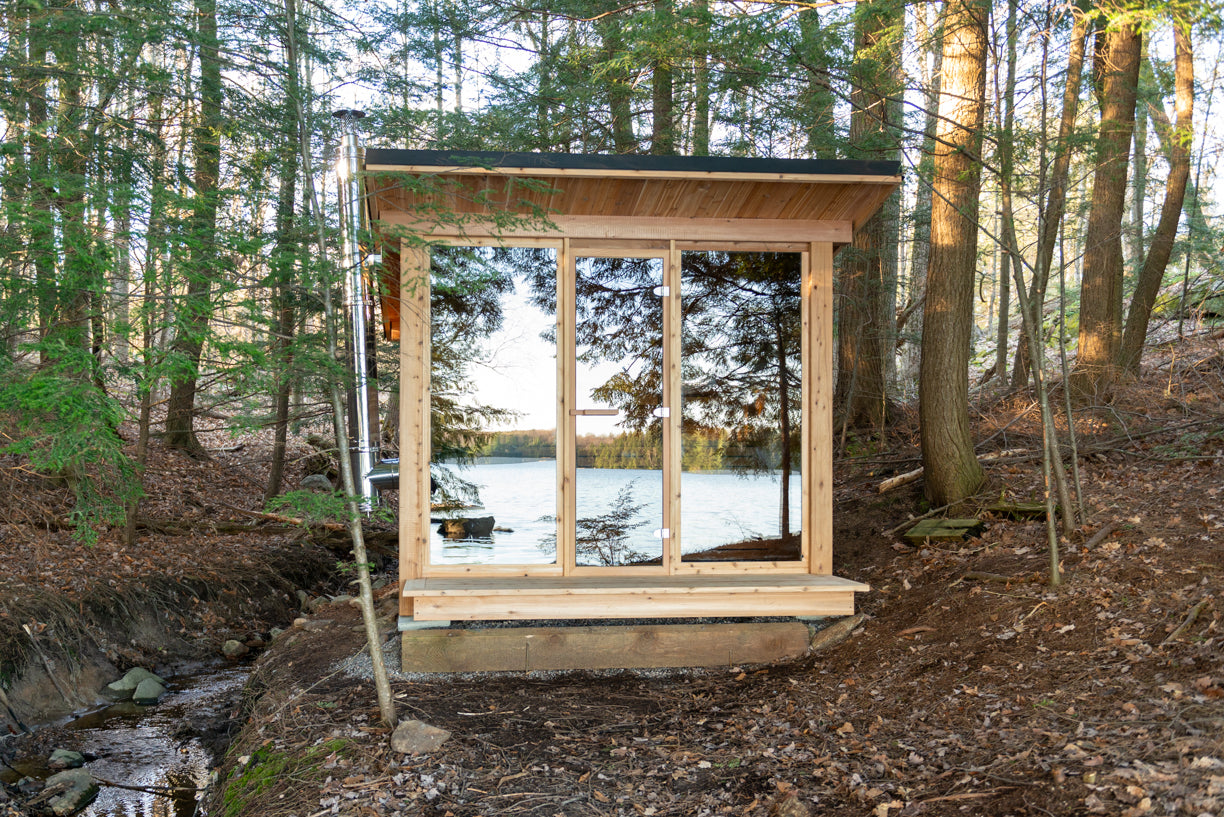 Vue sur la montagne - Bois de cèdre rouge