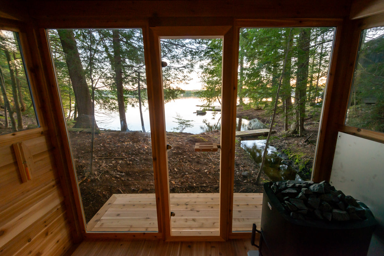 Vue sur la montagne - Bois de cèdre rouge