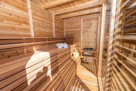 Rainbow Barrel Outdoor Shower