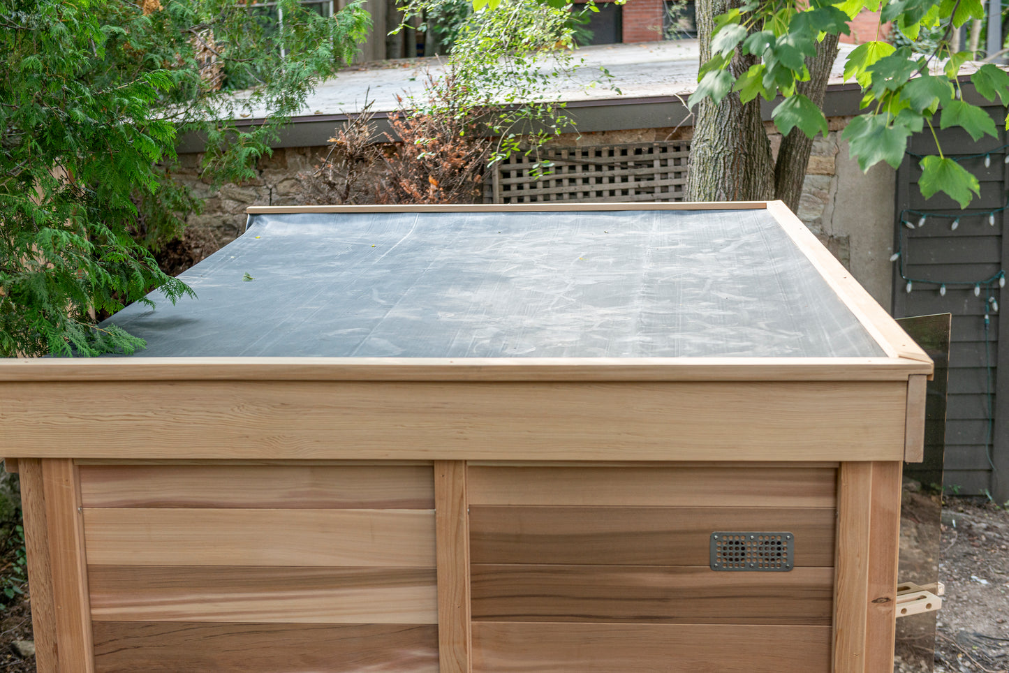 Pure Cube Outdoor Sauna with Porch
