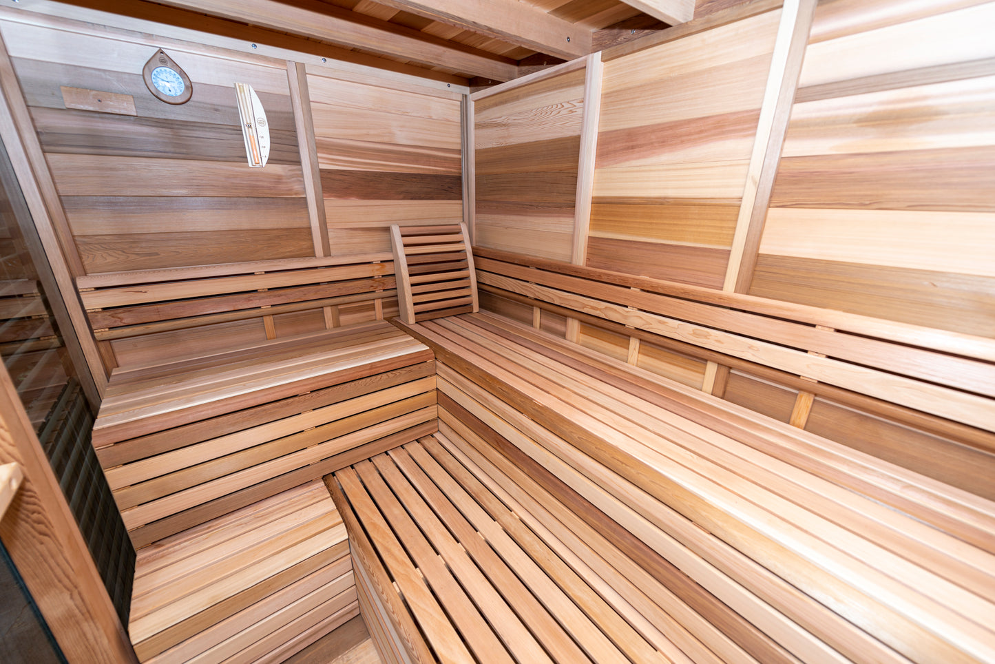 Pure Cube Outdoor Sauna with Porch