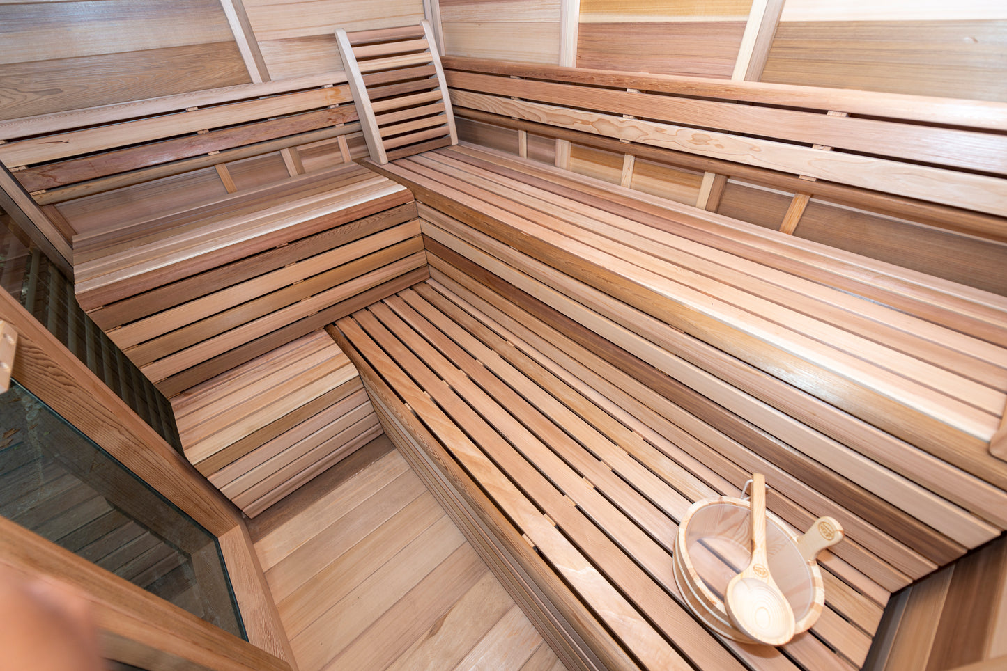 Pure Cube Outdoor Sauna with Porch