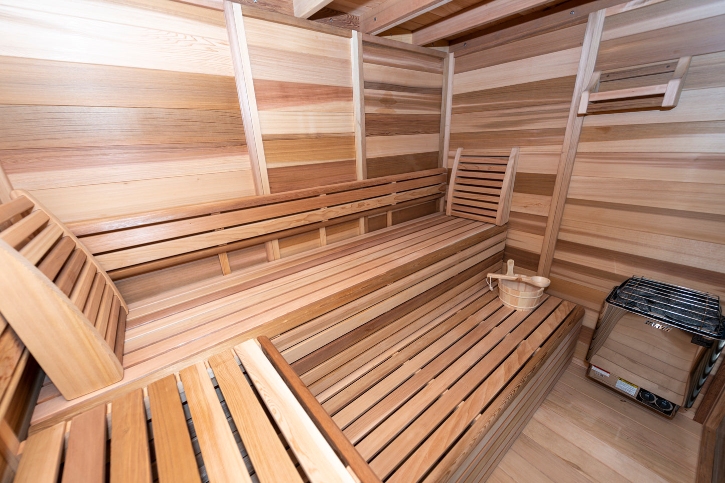 Pure Cube Outdoor Sauna with Porch