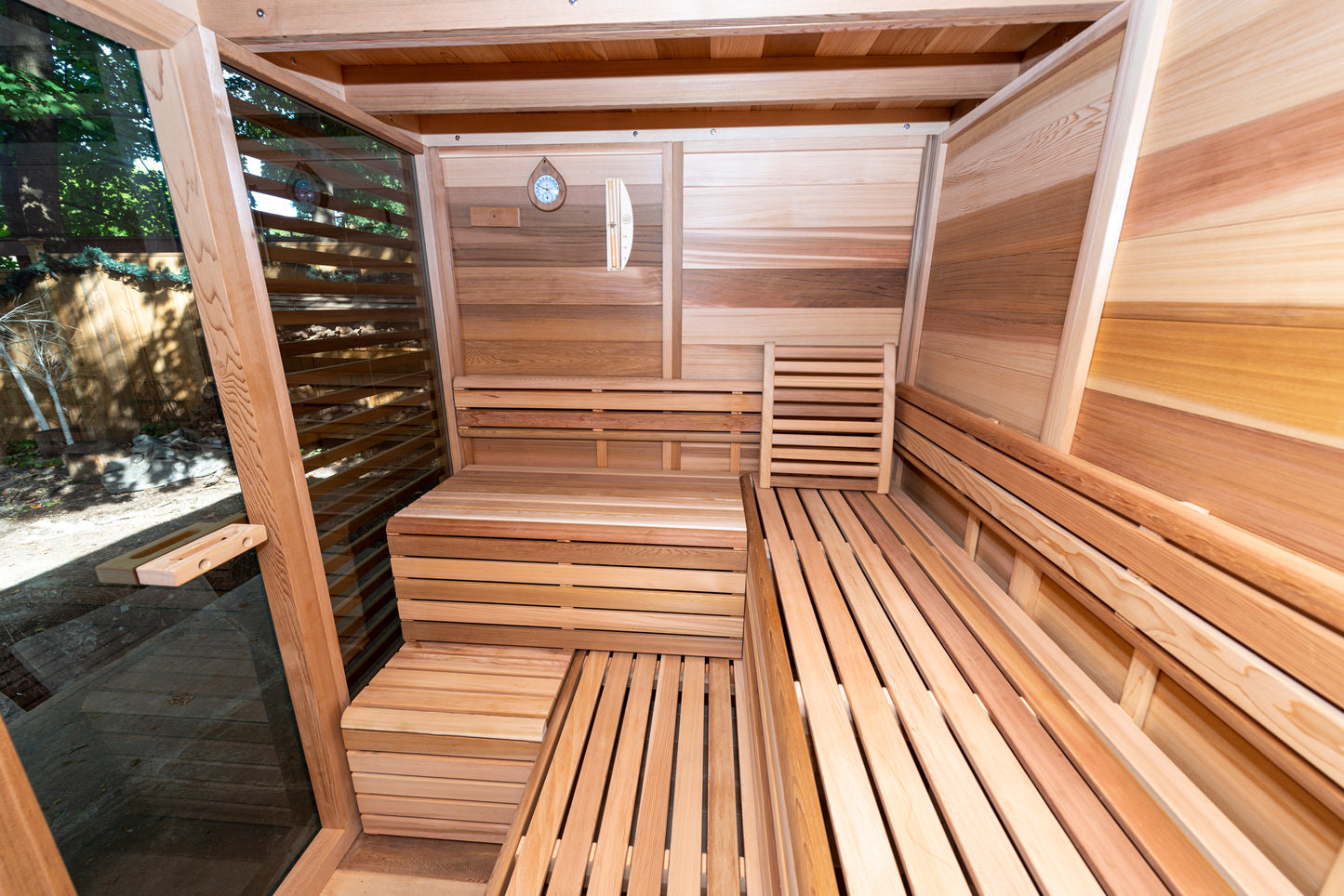 Pure Cube Outdoor Sauna with Porch