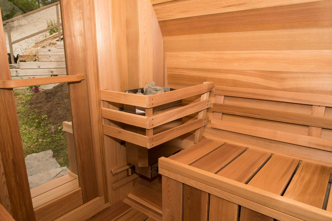 Panoramic with Changeroom - Red cedar wood