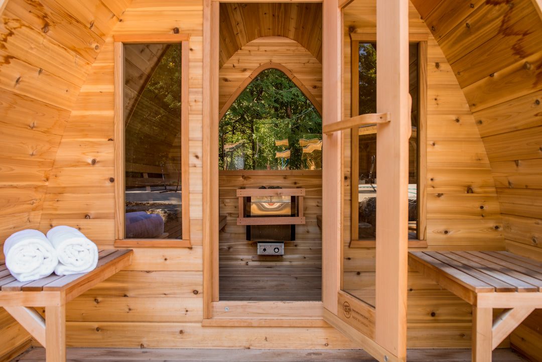 Pod with Porch - Red cedar wood