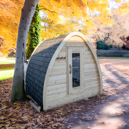 MiniPOD sauna with porch