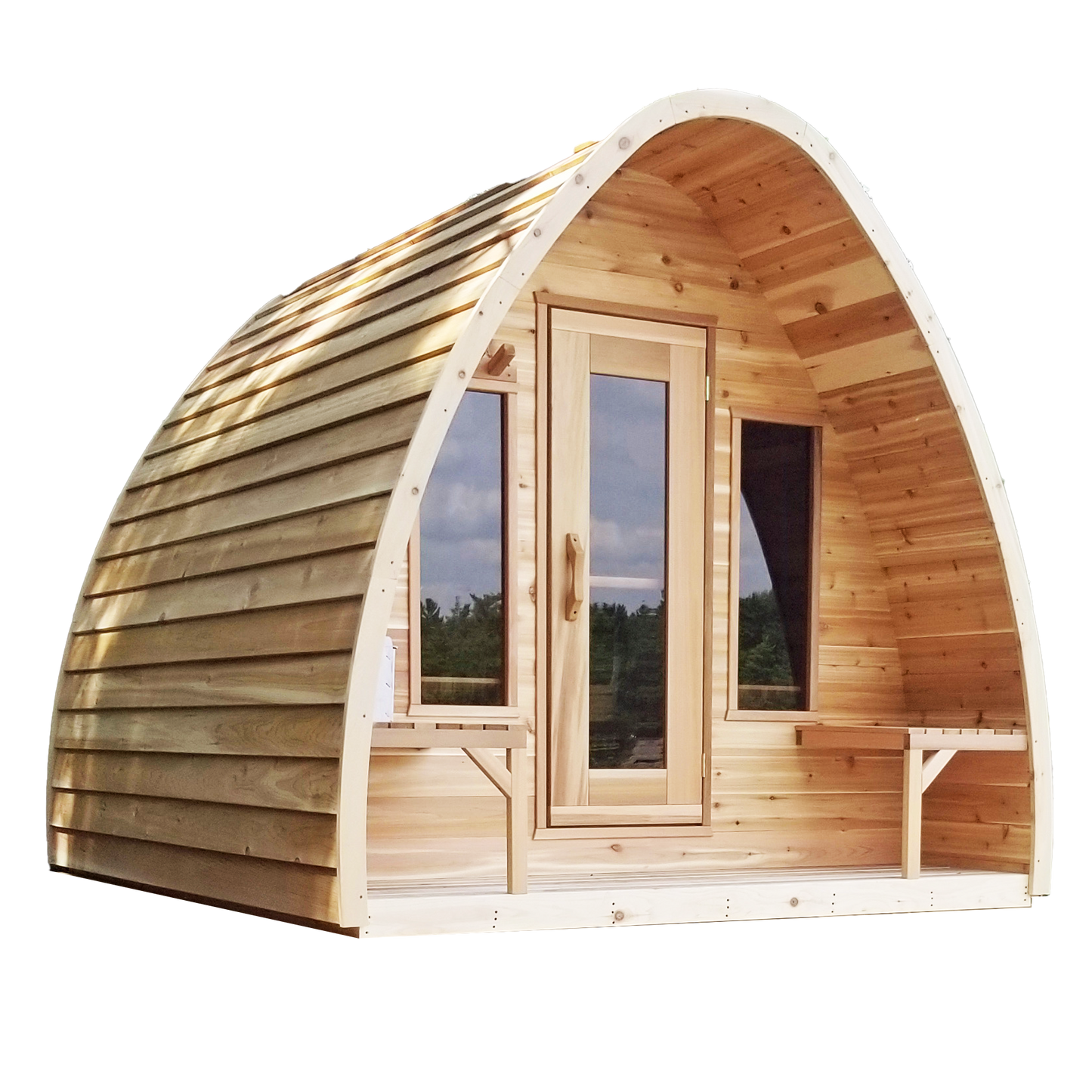 Pod with Porch - Red cedar wood